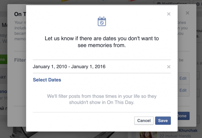 Come disattivare la funzionalità su Facebook "In questo giorno"