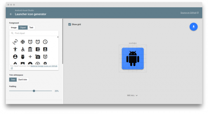 Android Asset Studio: creazione di icone