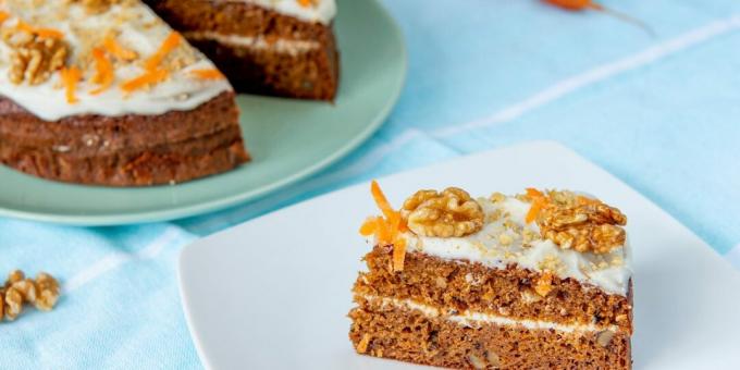 Questo dolce può essere servito anche di notte! Torta di carote PP