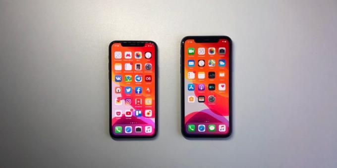 11 iPhone Sinistra Pro, a destra - iPhone 11