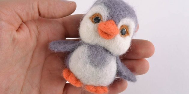 Pinguino in tecnica infeltrimento