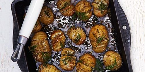 Hasselbek patate novelle con aneto in forno 