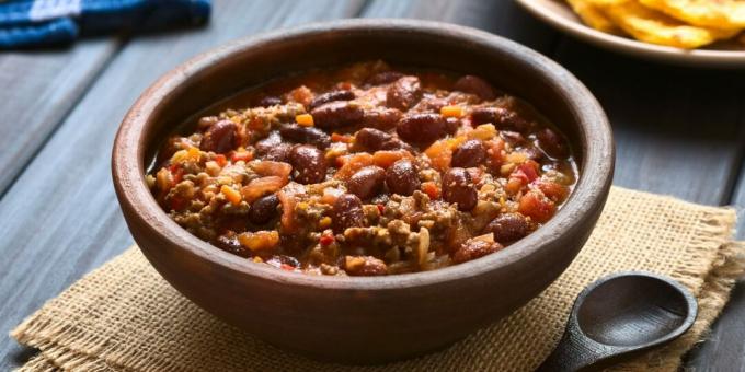 Chili con carne con tacchino