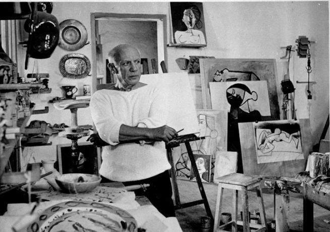 Pablo Picasso, pittore e scultore spagnolo