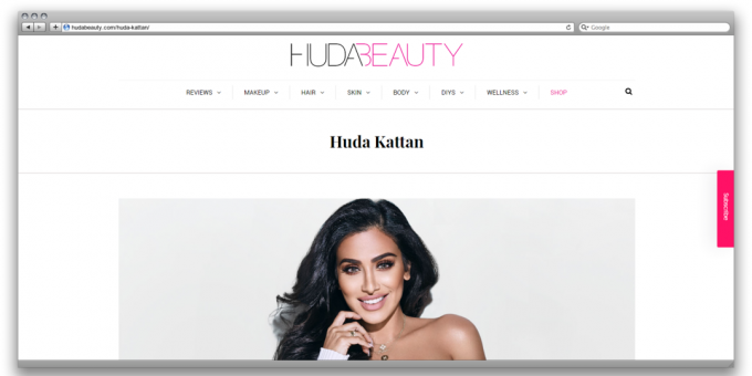 Huda Kattan (sito web)