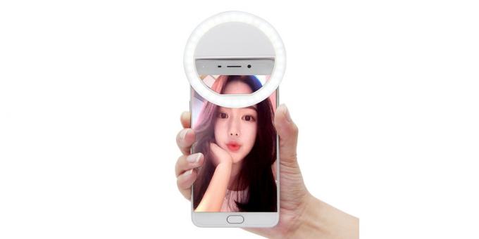 selfie anello LED