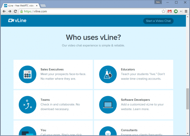 vline.com - videochiamate senza registrazione e il pagamento