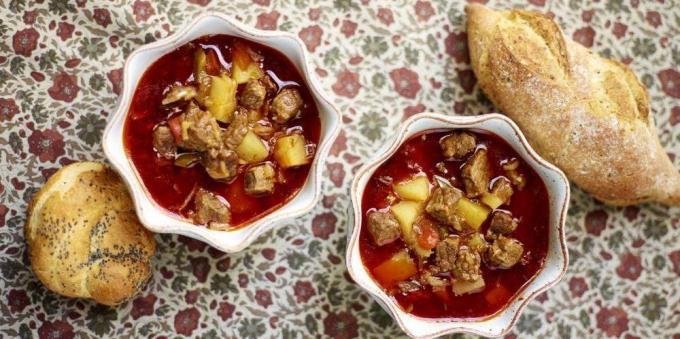 I migliori piatti di carne: Minestra di goulash di Jamie Oliver
