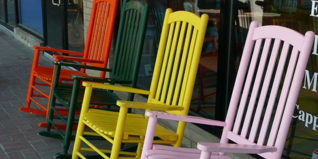accenti di colore degli interni: sedie