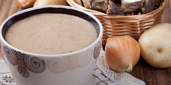 minestra di crema con funghi e patate: ricetta