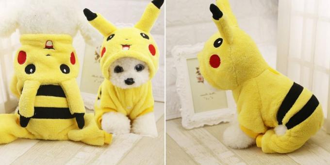 costumi di Natale per cani e gatti: Pikachu