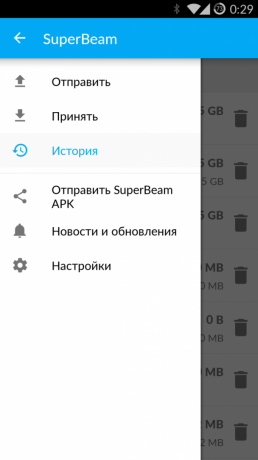 Come trasferire file di grandi dimensioni con Superbeam per Android
