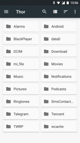 Android Torrone: Built-in file manager