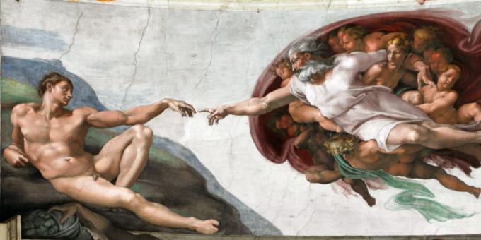 dipinto originale di Michelangelo senza personalizzazione