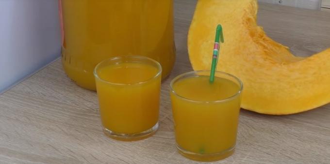 succo di zucca, cotta in una centrifuga