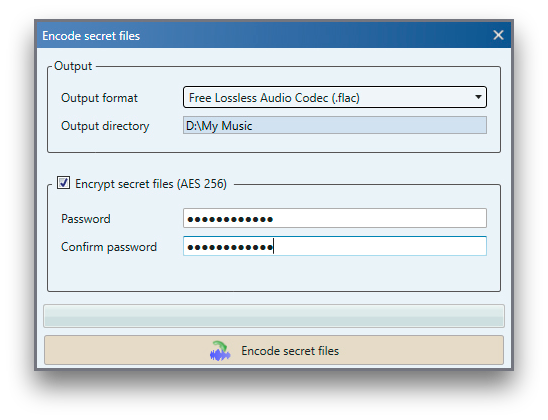 DeepSound: impostando una password