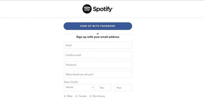 Come registrarsi per Spotify tramite Facebook