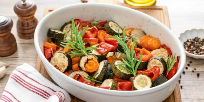 Verdure cotte al forno