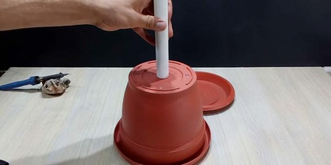 Come realizzare una fontana fai da te: cerchia il tubo