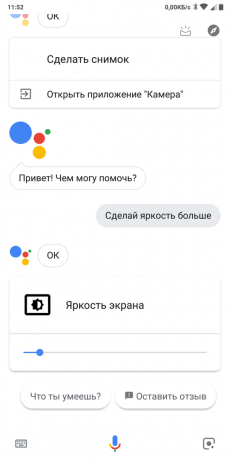 «Google Assistant": Squadra