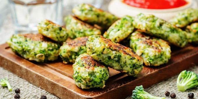 Snack di broccoli e formaggio