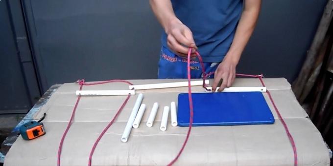 Oscillare le braccia: Segui nanizhite un segmento centro del tubo