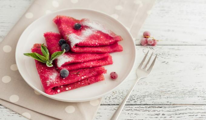 Frittelle colorate con kefir e latte