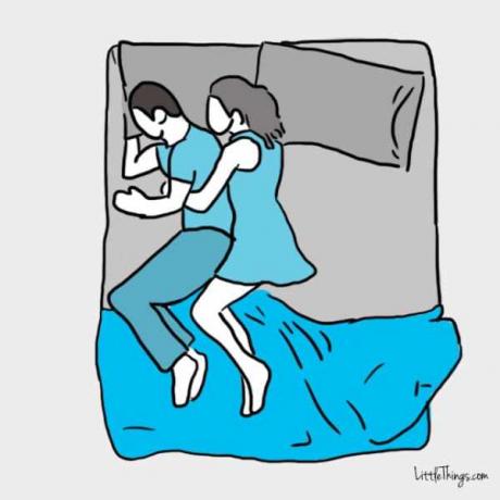 Il sonno postura: il corteggiamento ossessivo