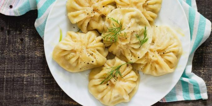 Khinkali fatti in casa con zucca