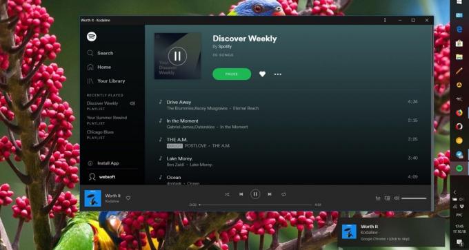 Spotify in Chrome