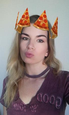 15 insolite maschere storie Instagram: pizza