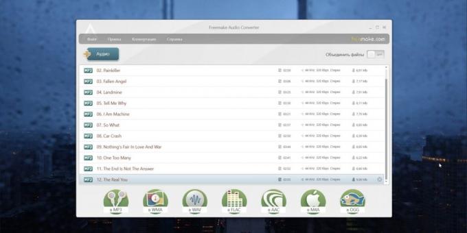 Audio Converter per Windows, MacOS e Linux: Freemake Audio Converter