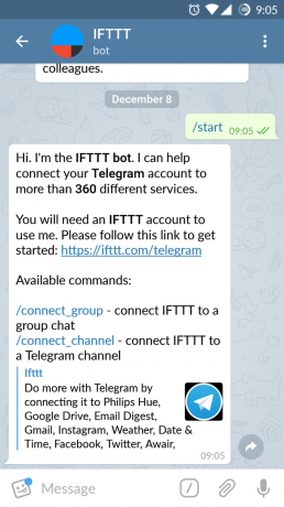Aggiornamento del telegramma: integrazione con IFTTT, la chat sancito e un editor fotografico migliorato