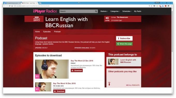 Podcast per imparare l'inglese: Impara l'inglese con BBCRussian