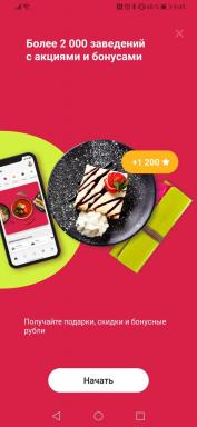 Sberbank ha lanciato SberFood - un'applicazione mobile per un'escursione in bar e ristoranti
