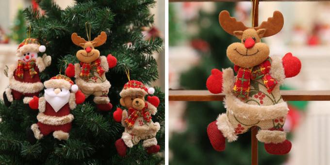 giocattoli di Natale con AliExpress: figure sull'albero di Natale