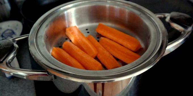 Come e quanto per cucinare carota: Cottura a vapore