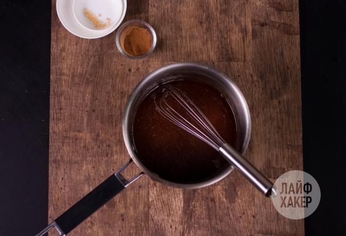 Muesli - Far bollire il miele e lo sciroppo di zucchero