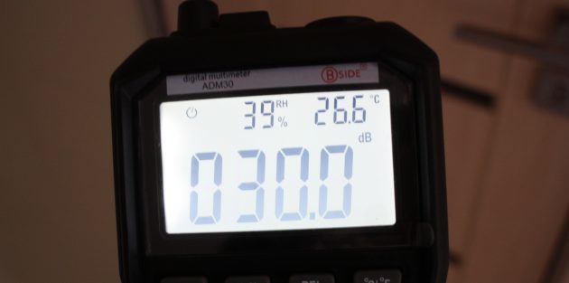 Multimetro ADM 30: misurazione del rumore
