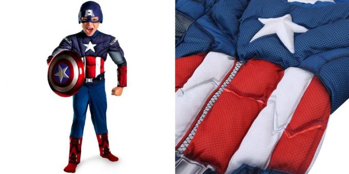 costumi di Capodanno per i bambini: Captain America