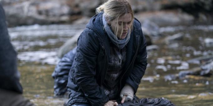 Kate Winslet. Girato dalla serie TV "Meir from Easttown"