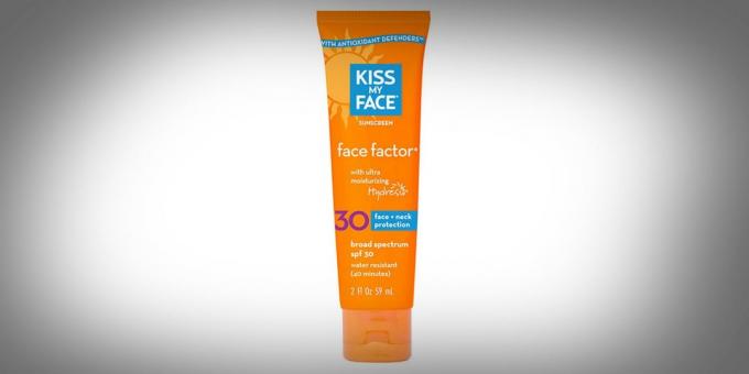 Crema solare con uno SPF di 30 dei Kiss My Face