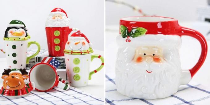 Prodotti con aliexpress, che vi aiuterà a creare uno stato d'animo di Natale: Mug