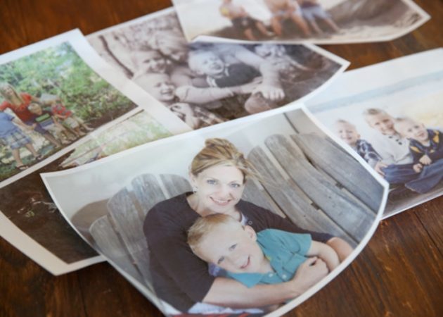 Candelieri con foto di famiglia