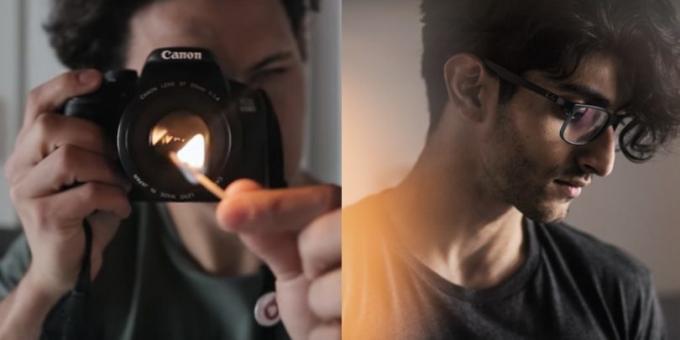 fotografia professionale: l'effetto del film illuminato