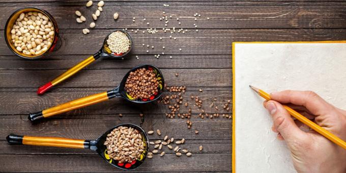 Dove mettere le scorte di grano saraceno: crea un pannello o un'immagine