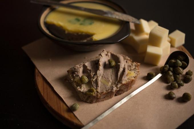 pollo pate: piatto finito