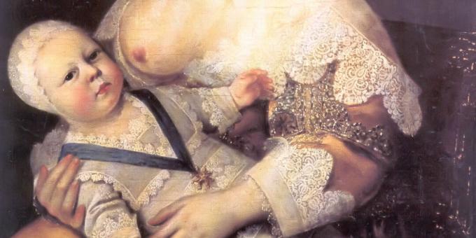 Figli del Medioevo: Luigi XIV tra le braccia della nutrice di Lady Longe de la Girodiere