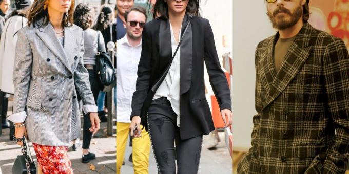 giacche alla moda 2018-2019: doppio petto