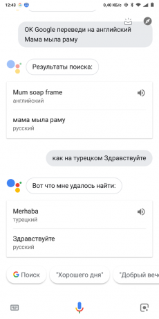 Google Now: Traduzione
